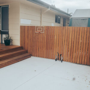 blackbutt timberwork gate central coast